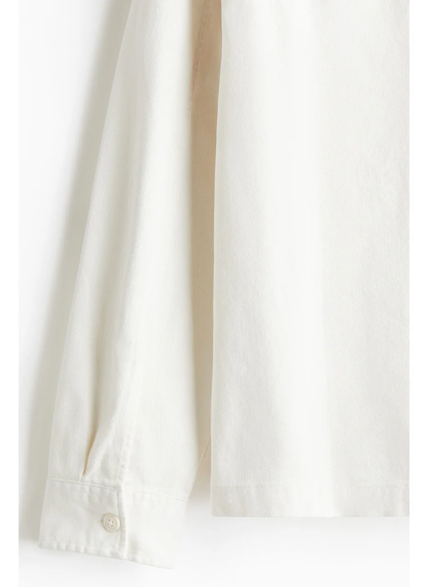 H&M Regular Fit Cotton Twill Overshirt