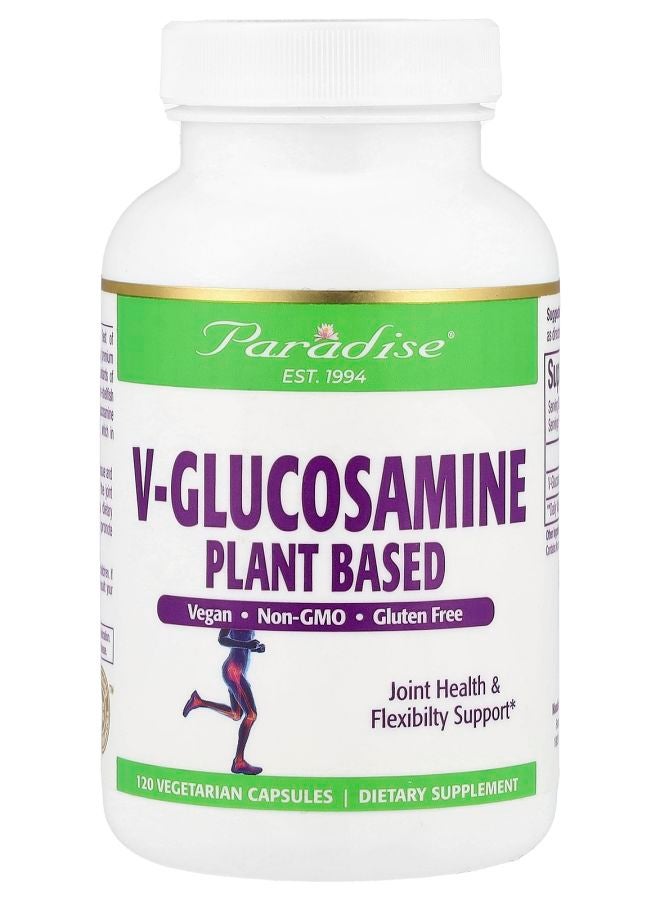 Paradise Herbs VGlucosamine Plant Based 120 Vegetarian Capsules
