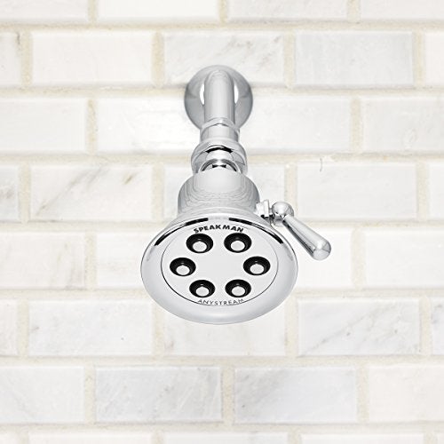 Speakman S-2254 Retro 3-Setting Shower Head for Stylish Bathroom Décor, 2.5 GPM, Polished Chrome - Image 2