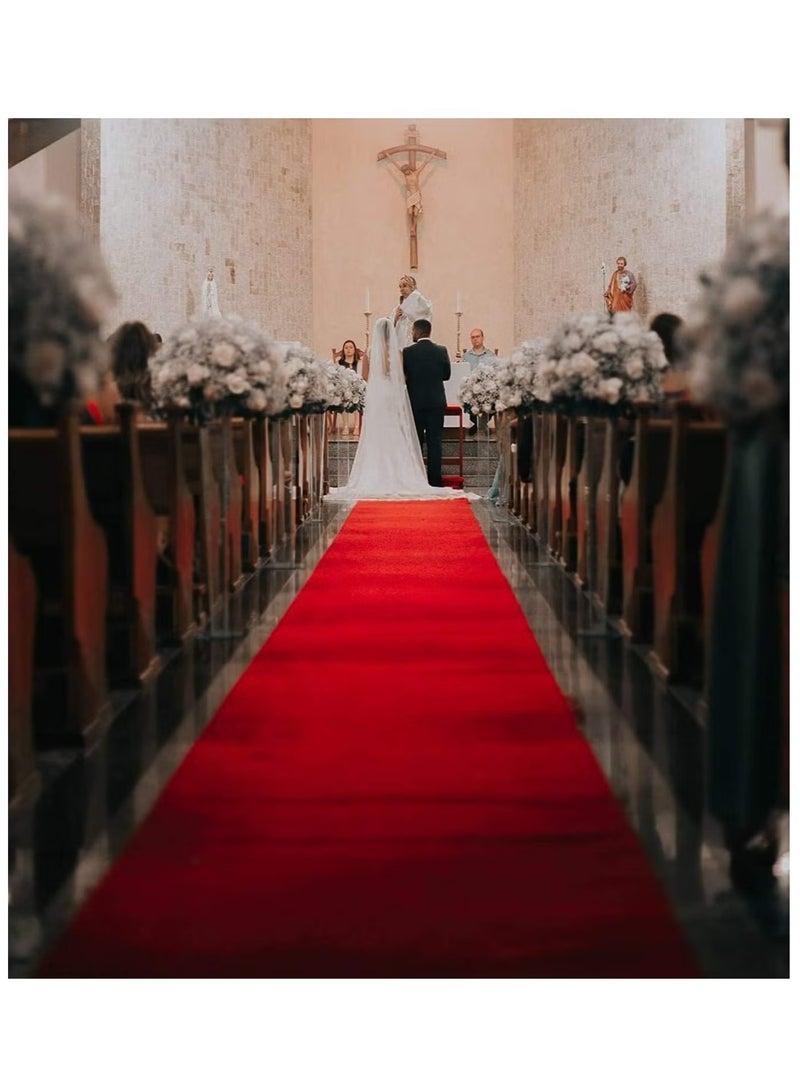 Indoor/Outdoor Large Celebration Red Carpet -1m x 10m Wedding Birthday Party Decoration Steps Runway - Image 3