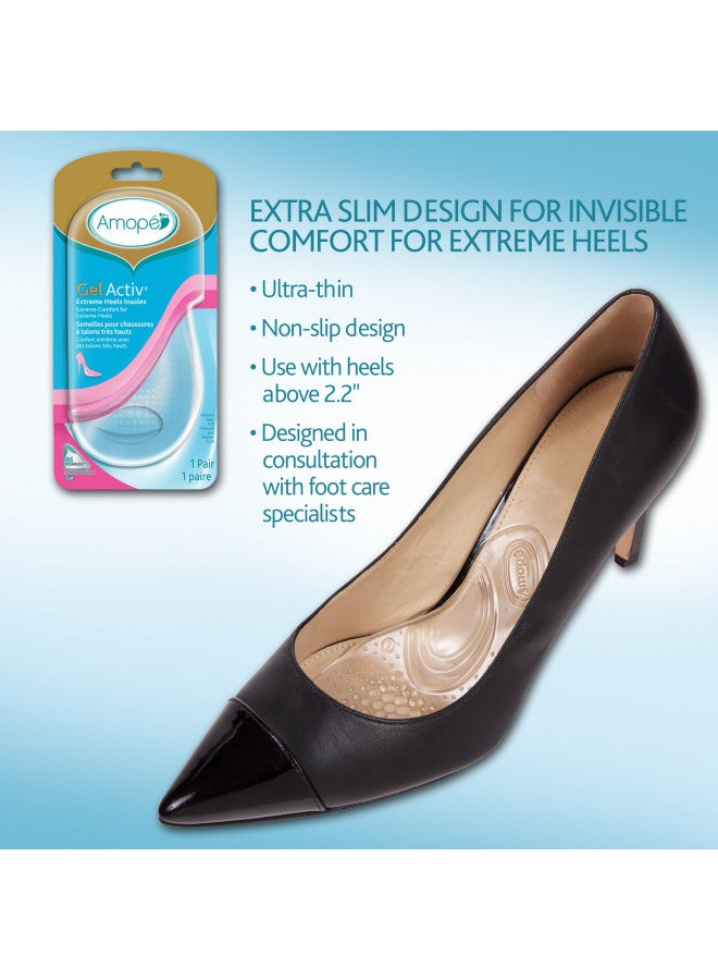 Amope Amope GelActiv Extreme Heels Insoles for Women, 1 pair, Size 5-10  - Image 3