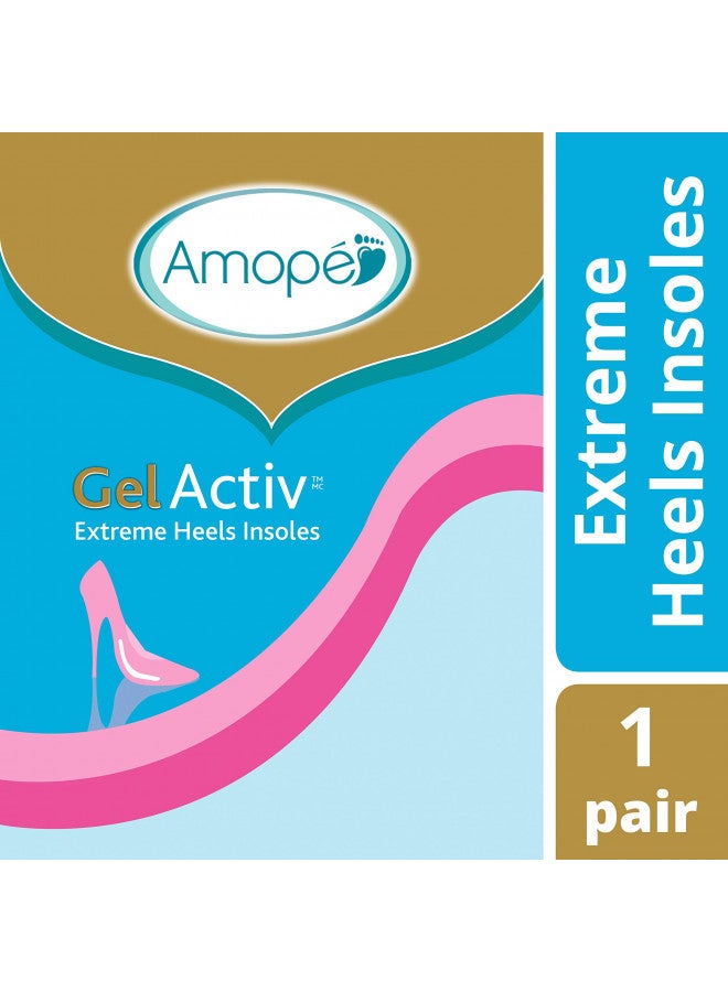 Amope Amope GelActiv Extreme Heels Insoles for Women, 1 pair, Size 5-10  - Image 2