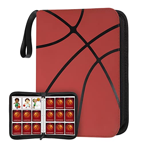 POKONBOY 900 Pockets Basketball Card Binder Sleeves for Trading Cards, Carrying Case with Basketball Card Sleeves Album Holder Protectors for Football Baseball Sports Cards - Image 1