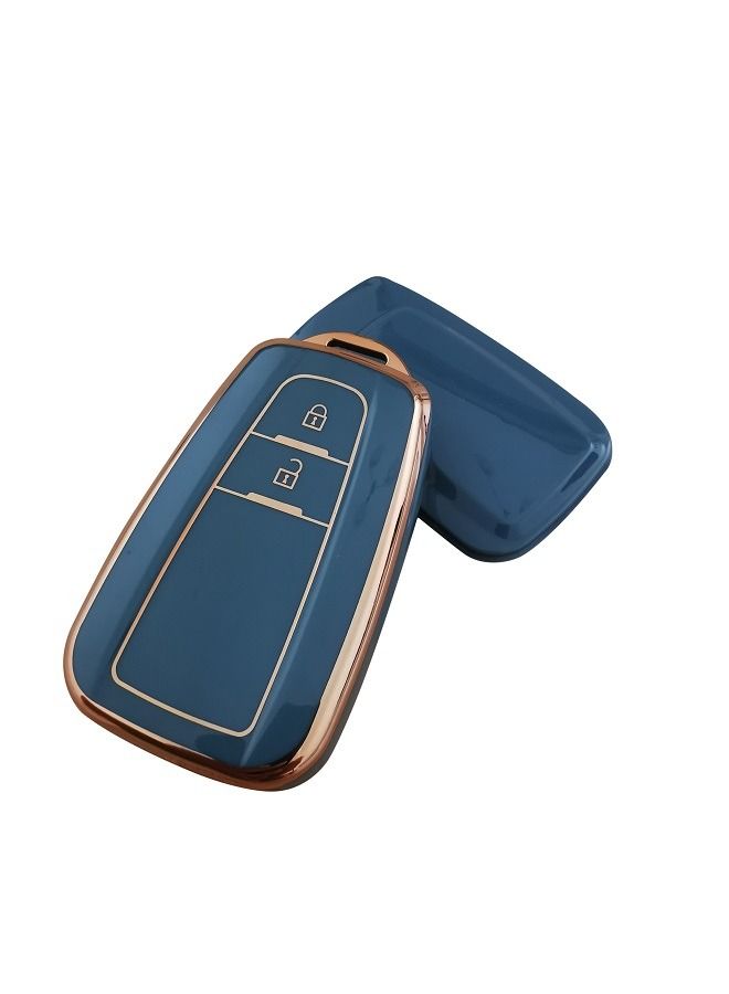 Generic Generic  Toyota Car Key Cover/ Toyota Carola Key Fob Cover/ Prado Key Fob Protector/ TPU Toyota Car Key Case/ Key Holder Camry 2 Button  - Image 2