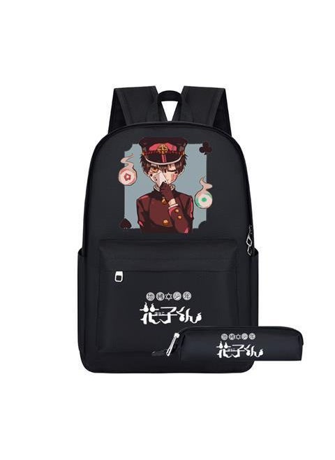 Anime Hanako-kun Canvas Backpack for TeensE-two-piece set E-two-piece set