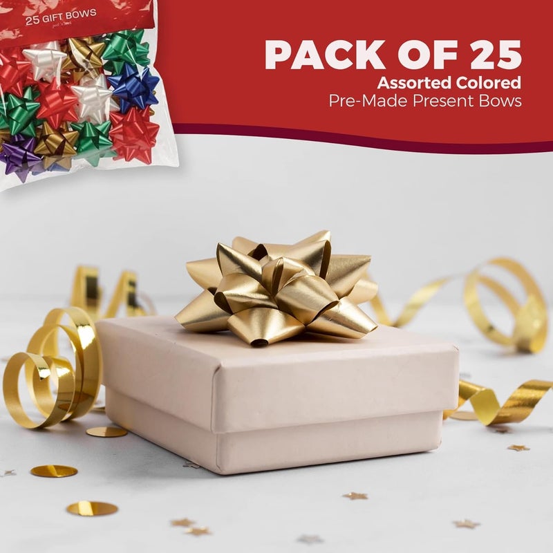 Berwick Gift Bows 25 Count Medium Peel N Stick - Image 2