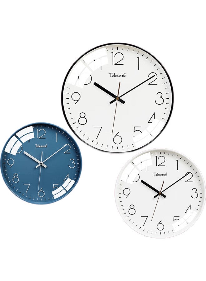 Telesonic Wall Clock Living Room Bedroom Quartz Clock Modern Minimalist Creative Clock No Punching Fashion Personality 3D Clock 25Cm - Image 1