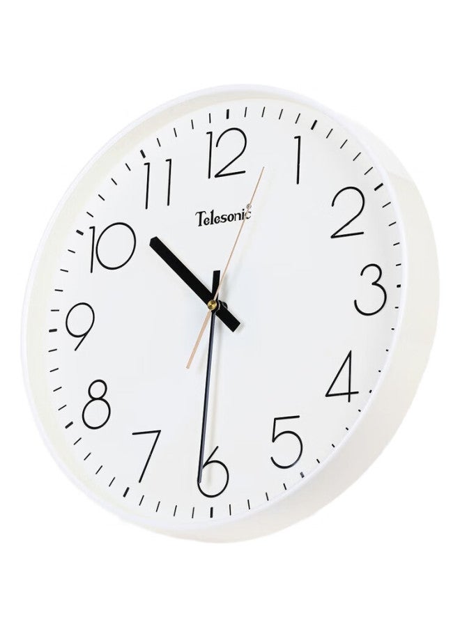 Telesonic Wall Clock Living Room Bedroom Quartz Clock Modern Minimalist Creative Clock No Punching Fashion Personality 3D Clock 25Cm - Image 2