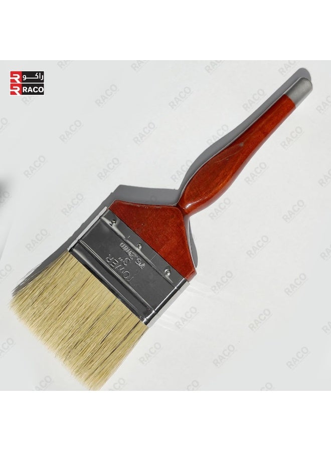 RACO Tower All-Purpose Paint Brushes with Long Bristles and Ergonomic & Comfortable Wooden Handle for Painting, Art & Craft, Dusting, Cleaning  - Image 2