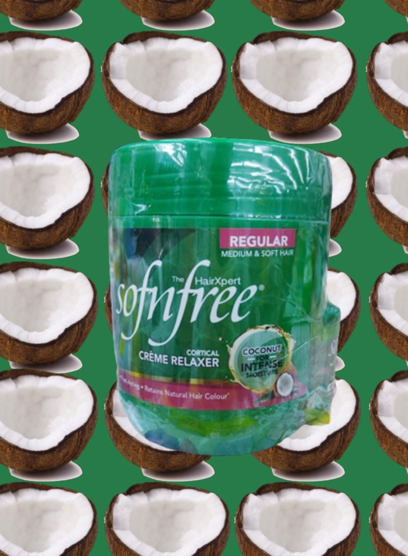 سوفن فري كريم فرد الشعر سوفن فري كورتيكال الجديد بجوز الهند اكثر تنعيم  450 مل - Image 1