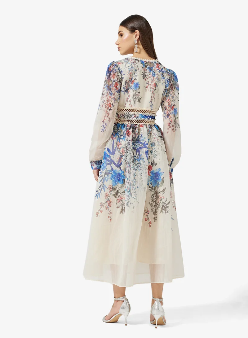 خزانة Floral Print Dress