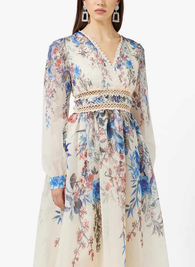 خزانة Floral Print Dress