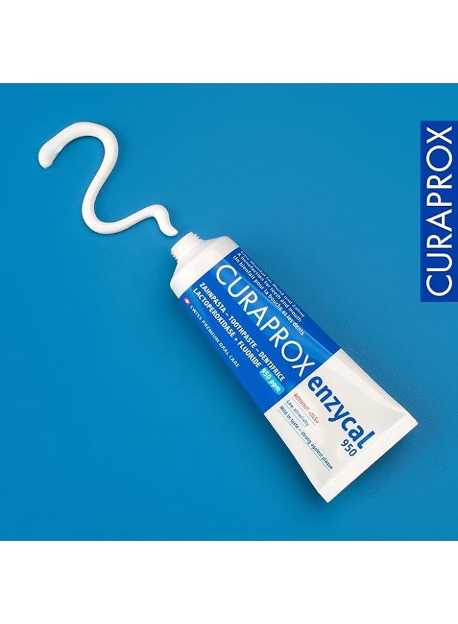 Curaprox Enzycal 950 Toothpaste – Gentle Daily Protection – 75ml - Image 5