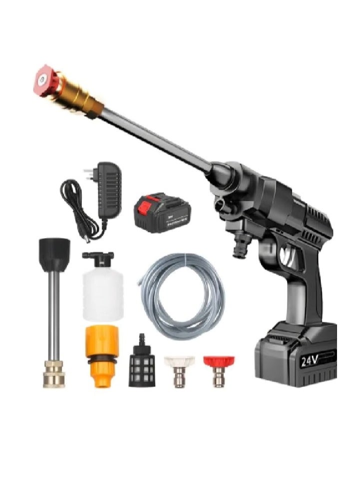Battery Operated Washer pump 48V Single Phase PVC Body With Extra Battery  - Image 1