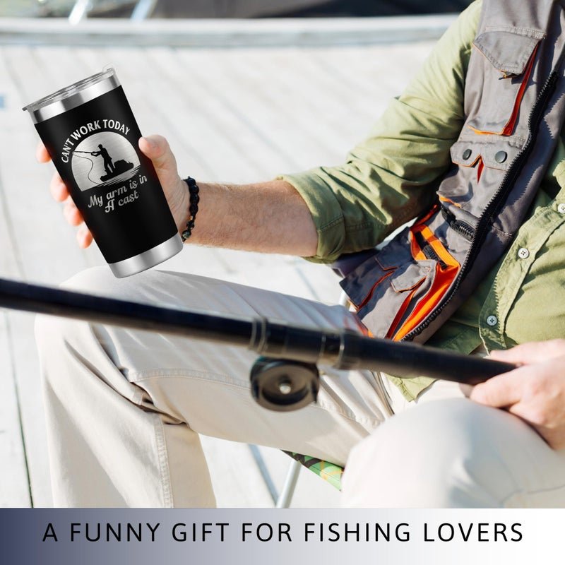KATLADIZ Fishing Gifts for Men - Fishing Gifts - Gifts for Fisherman  Fisherman Gifts for Men  Fishing Gifts for Boys - Fishing Gifts for Him - Fishing Fathers Day Gift - Fishing Coffee Mug - 20 Oz Tumbler - Image 3