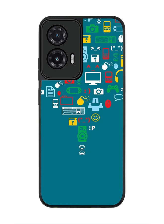 Stylizedd For Motorola Moto G35 Case,Slim fit Camera Protection, Shockproof Thin Phone cover  - Convergence (Green)