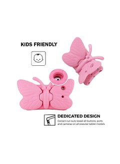 Tading Mini Case For Kids, Light Weight Cute Butterfly Design Shockproof Drop-Proof Soft Eva Foam Protective Tablet Case Cover For Apple Ipad Mini 1/2/3/4 - Pink  - Image 4