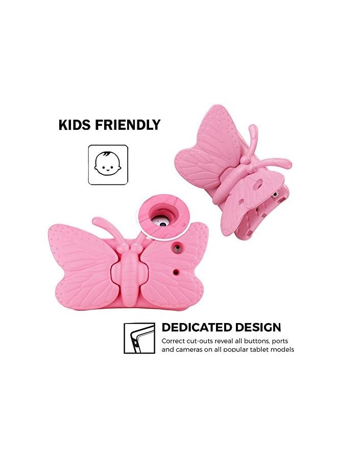 Tading - Mini Case For Kids, Light Weight Cute Butterfly Design Shockproof Drop-Proof Soft Eva Foam Protective Tablet Case Cover For Apple Ipad Mini 1/2/3/4 - Pink - Image 1