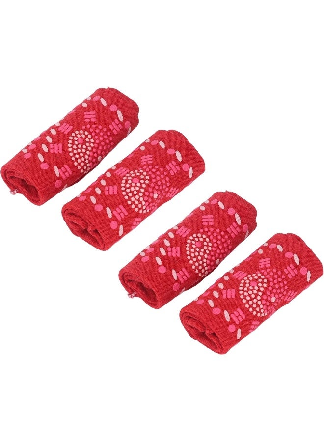 Generic Warm Heated Socks, Strong Elastic 4Pcs Self Heating Socks Tourmaline Design Breathable Soft for Winter - Image 1