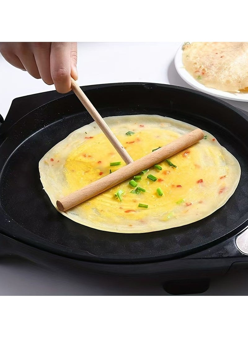T Shape Wooden Crepe Maker Pancake Batter Spreader Stick Home Kitchen Tool DIY Pancake Restaurant Canteen Specially Supplies - Image 1