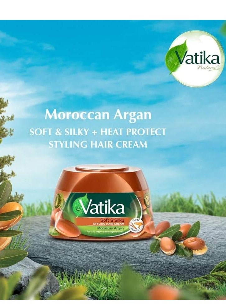 فاتيكا كريم تصفيف الشعر بالأرغان المغربي من ناتشورالز يلمع ويرطب ويحمي من الحرارة 140 مل - Image 2