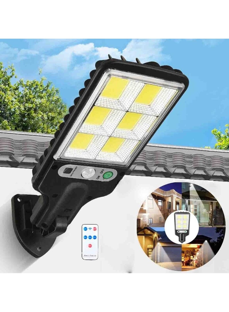 Generic Led Solar Street Lights Outdoor, 120 Led Remote Control Wireless Ip65 Motion Sensor Security Wall Light with 3 Modes for Garden  - Image 1