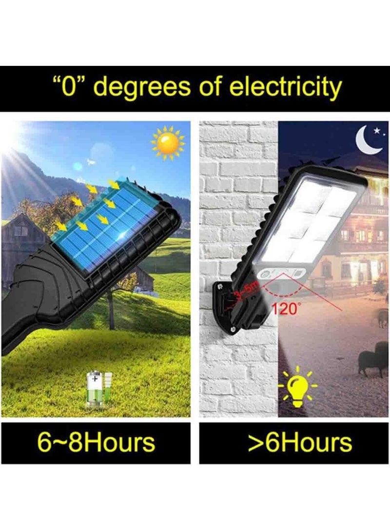 Generic Led Solar Street Lights Outdoor, 120 Led Remote Control Wireless Ip65 Motion Sensor Security Wall Light with 3 Modes for Garden  - Image 4