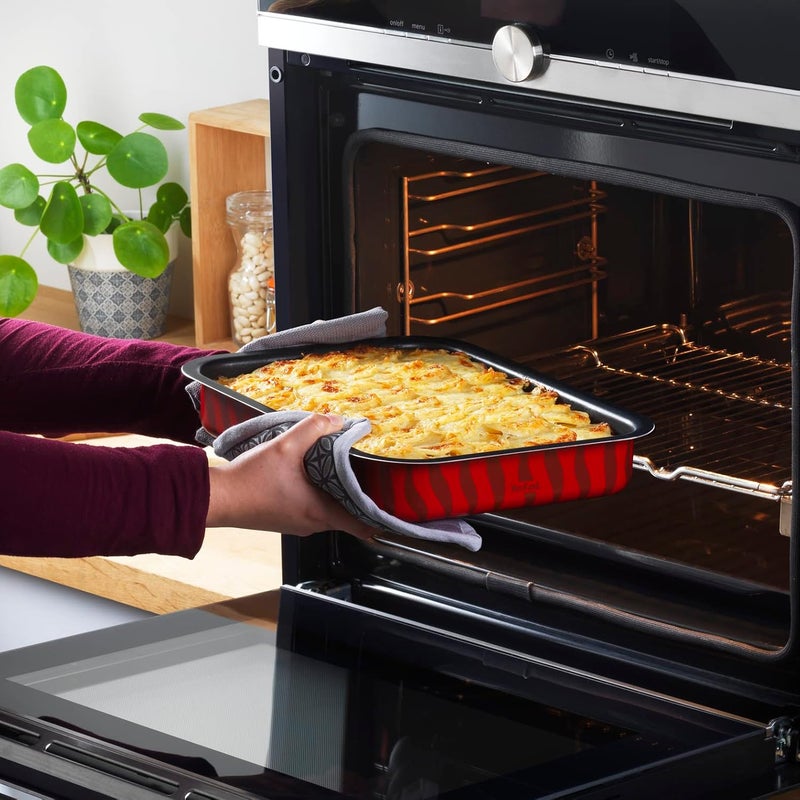 T-fal TEFAL Baking Pan | Les Spécialistes Oven Dish | 19X25cm | Non-Stick Coating | Aluminum | Heat Diffusion | Easy Cleaning | Red | Made in France | 2 Years Warranty | J5714582 - Image 5