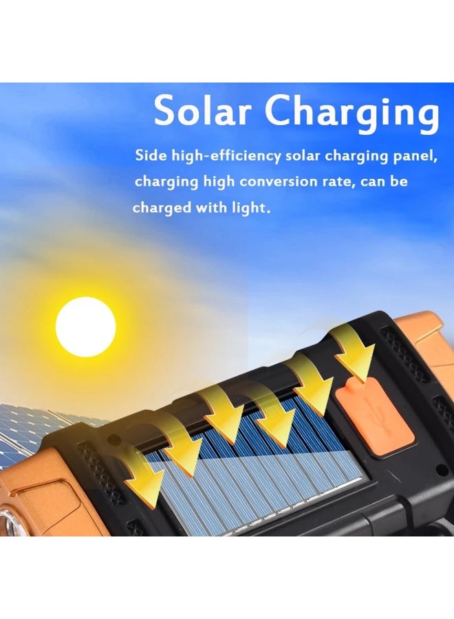 Solar And USB Charging Emergency Light Torch Camping Light Also Power Bank, ip44 Waterproof - Image 5