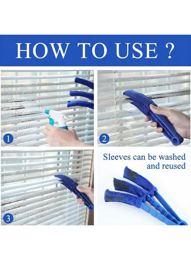 5 Piece Shutter Cleaning Kit With Washable Microfiber Cloths Random Color - Image 4