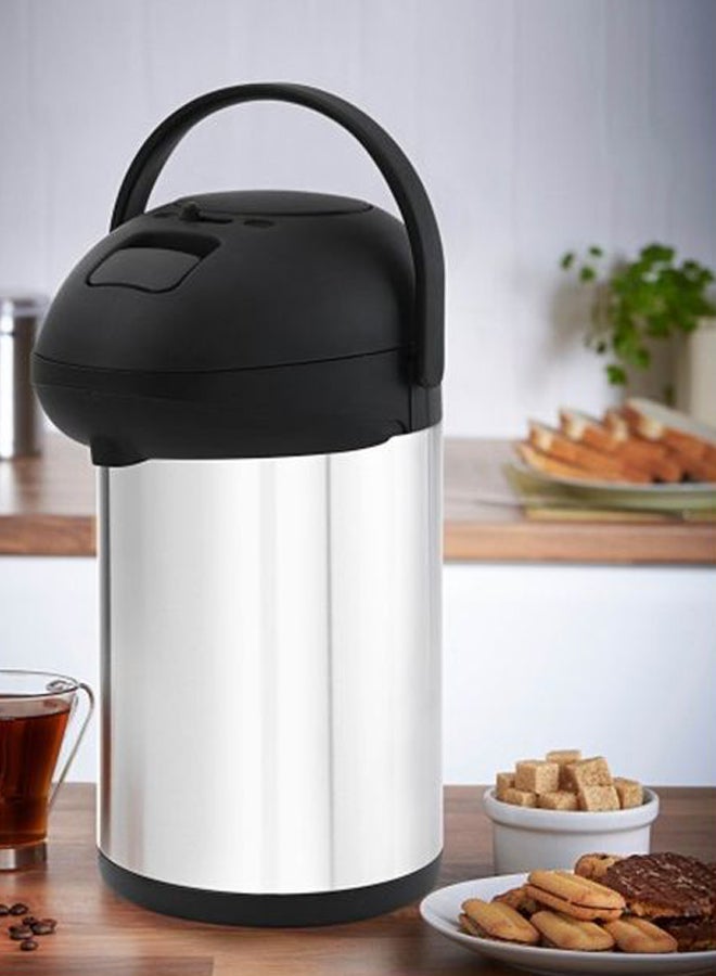 Royalford Airpot Flask Double Wall Vacuum Insulation Durable Stainless Steel Inner Pot 14 Hours Hot 20 Hours Hot Multicolor 19.8X19.8X39.5Cm Multicolor 4Liters - Image 2