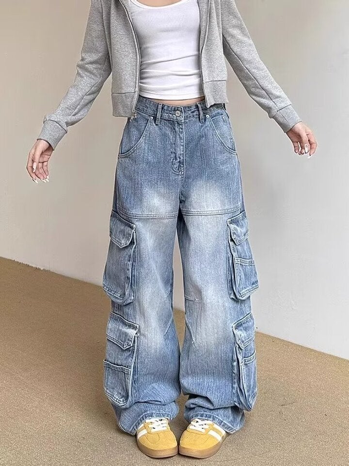 Unisex Casual Daily Denim Jeans - Image 1