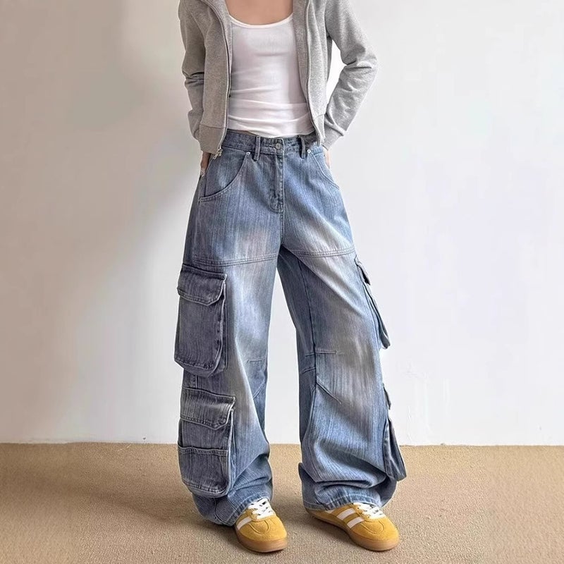 Unisex Casual Daily Denim Jeans - Image 3