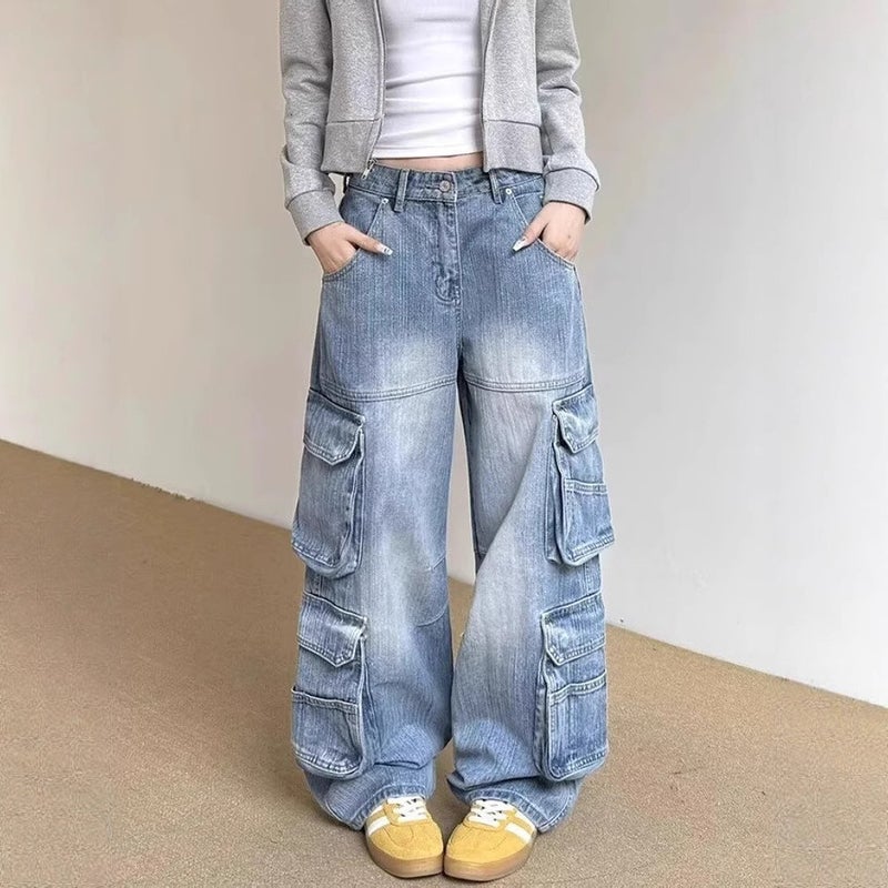 Unisex Casual Daily Denim Jeans - Image 4
