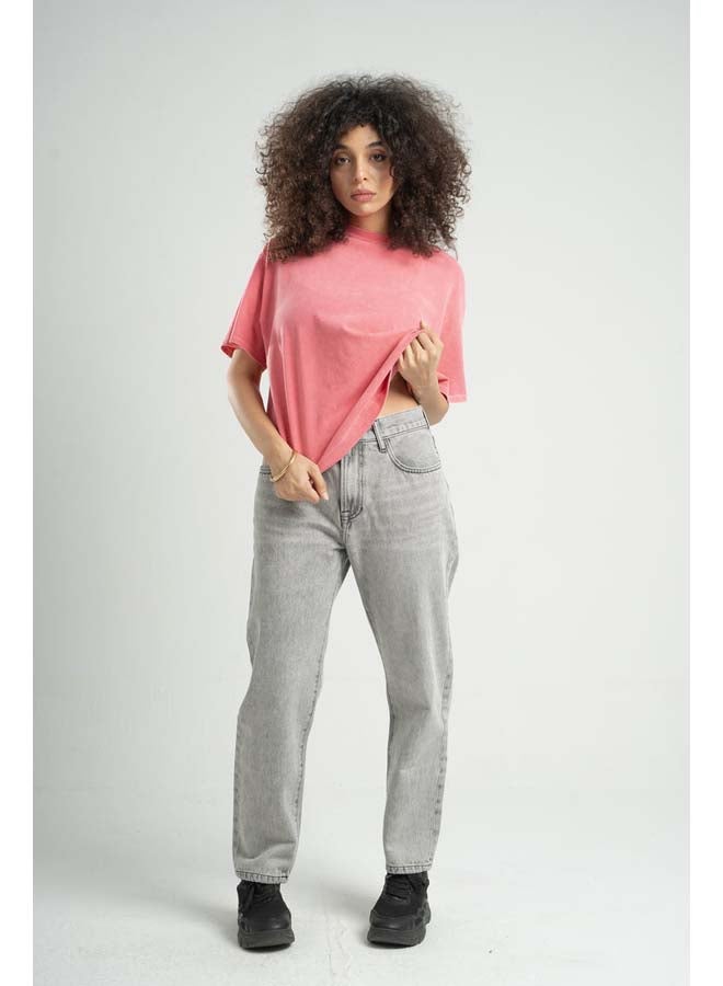 ASTK High-Waisted Mom Jeans - Image 1