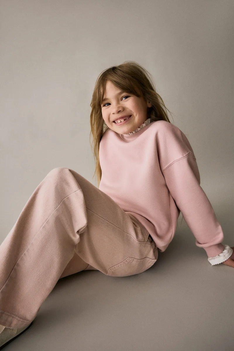 H&M Wide leg paper bag jeans