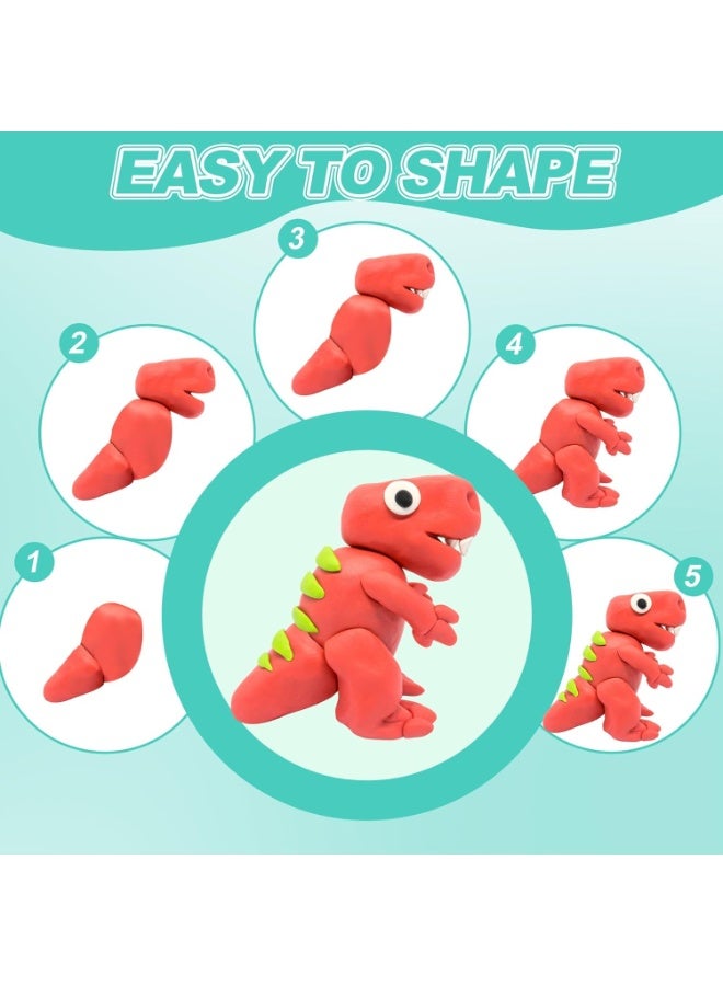 موندا 72 قطعة من الطين الهوائي 36 لونًا و36 لونًا عبوات إعادة تعبئة للأطفال، متعدد الألوان آمن وغير سام مع صندوق واحد، طين تشكيل DIY للأطفال مع أدوات النحت، طين تشكيل فني للأطفال - Image 2