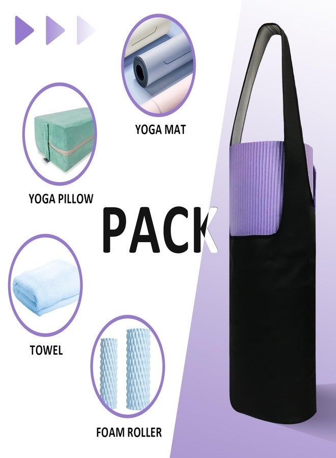 NGT new guide steps Yoga Bolster Pillow Bag Mat Large Size with Pockets Rainproof Environmental Friendly Strap Bags for Women (Bolster Matt bag) - Image 2