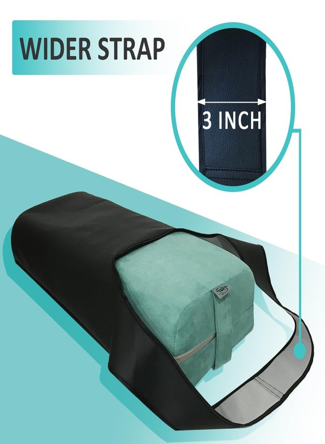 NGT new guide steps Yoga Bolster Pillow Bag Mat Large Size with Pockets Rainproof Environmental Friendly Strap Bags for Women (Bolster Matt bag) - Image 4