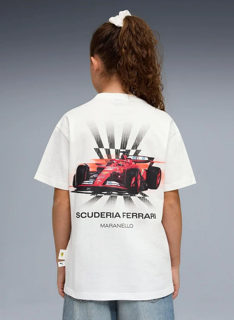 بوما تيشيرت بطبعة سيارة فيراري للشباب