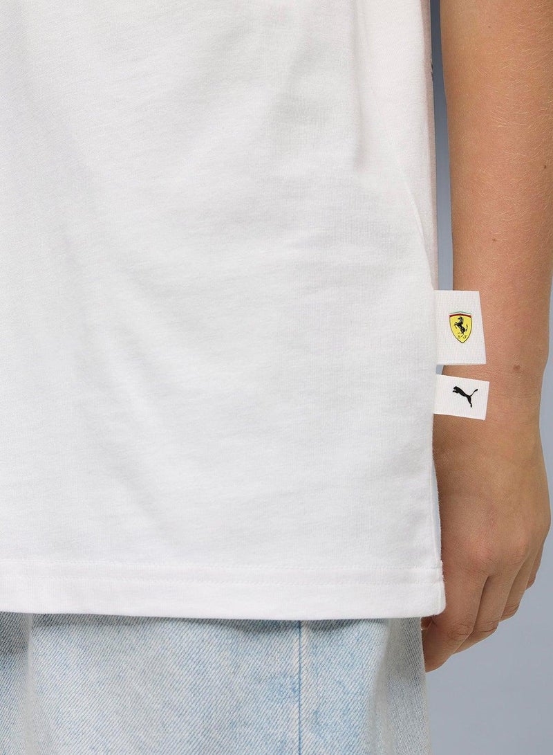 بوما تيشيرت بطبعة سيارة فيراري للشباب - Image 3