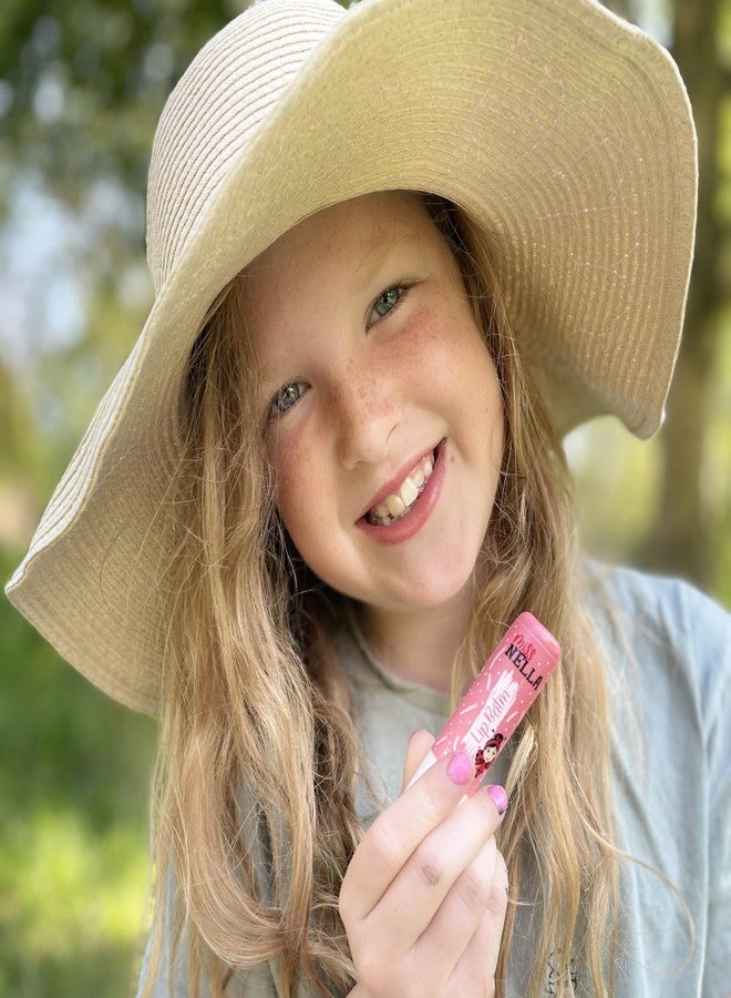 MISS NELLA Nail Polish + Lip Balm set- Special Purple Glitter Nail Polish for Kids- BLUEBERRY SMOOTHIE, with Peel-off, Water Based & Odour Free Formula + CUTIE PIE purple hypoallergenic lip balm - Image 3