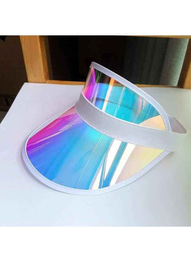 Kejea - 3 Pack Sun Visor Hats Women Men Plastic Bingo Party Visors Hat Colored Adjustable Sports Golf Beach Tennis Caps Sunhat - Image 1