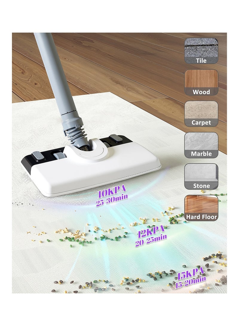 AiQi 2-in-1 Cordless Handheld Vacuum & Mop with Water Tank | 15000Pa Max Suction, Wet & Dry Cleaning, LCD Display, 3-Speed Adjustable, Up to 30min Runtime for Hard Floors/Carpets/Kitchen/Pet Hair - Image 3