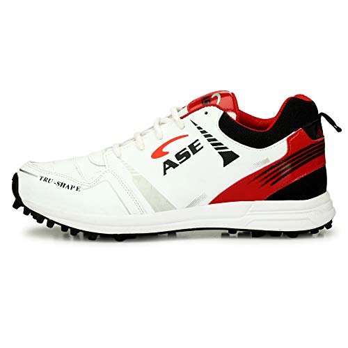 ASE PRO Red Professional Cricket Shoes for Men 9 UK/IND (CRT006_RED_09) - Image 5