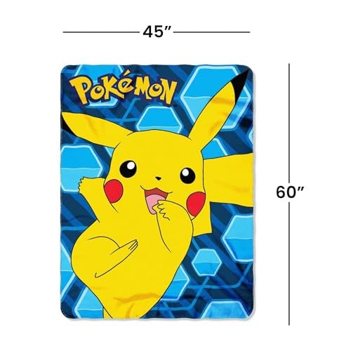 Northwest Pokémon "Pikachu" Fleece Throw Blanket, 45 x 60-inches - Image 4