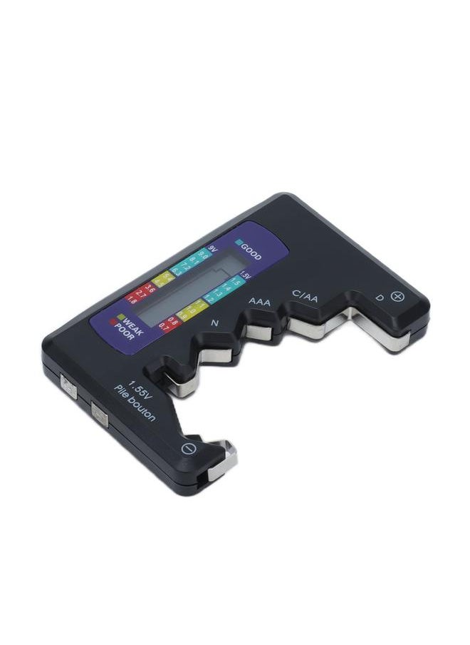 Thoraya Digital Battery Tester LCD Display Black Durable High Accuracy Battery Capacity Tester for Industry Home  - Image 2