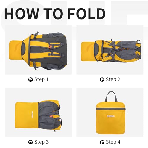 SHENHU 40L Hiking Backpack Lightweight Daypack Waterproof Travel Camping Backpack for Men Women Sport Packable - Image 5