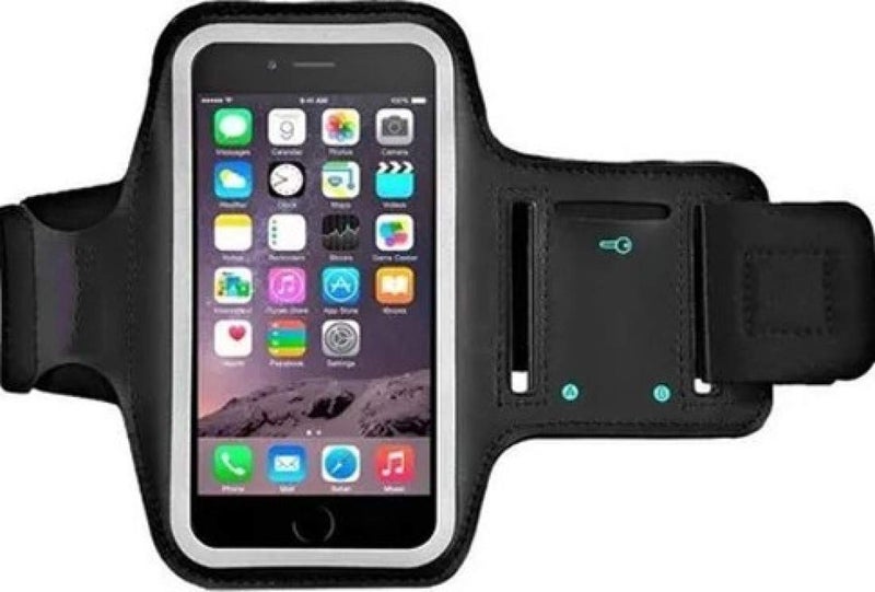 Aeoss Mobile Phones Universal Waterproof Hand Fitness Armband Pouch/Arm Belt/Case for Running Hiking Jogging Sports and Gym Activities (Upto 4.5") - Image 1