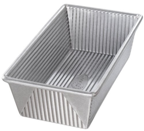 USA Pan Bakeware Aluminized Steel Loaf Pan, 5"D x 10"W x 3"H, 1.5 Pound - Image 1